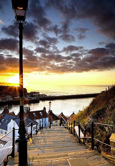 Steps to the Sea, Whitby, England