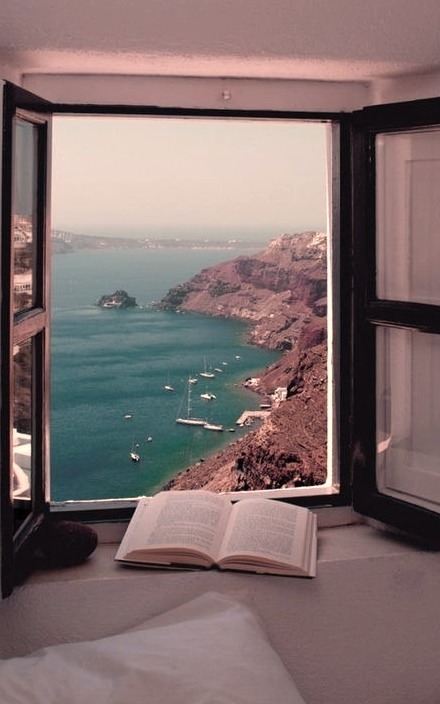 Literary View, Santorini, Greece