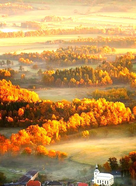 Autumn, Mountain Village, Poland