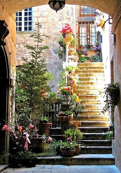 Stairs, St. Paul de Vence, France