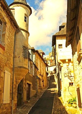 Medieval Street, Turenne, France